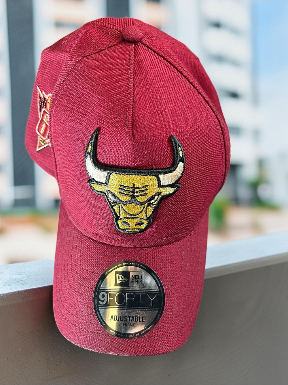 New Era Maroon Cap with Yellow Bulls Patch